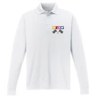 Pit Crew Race Car Hosting Parties Performance Long Sleeve Polo