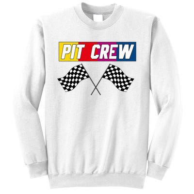 Pit Crew Race Car Hosting Parties Sweatshirt