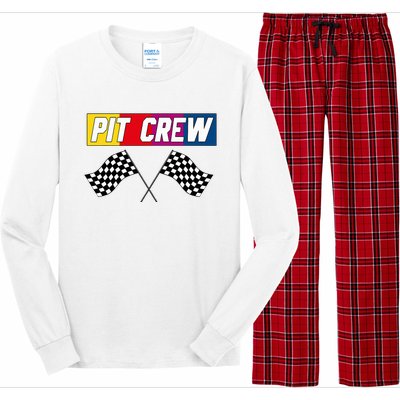 Pit Crew Race Car Hosting Parties Long Sleeve Pajama Set