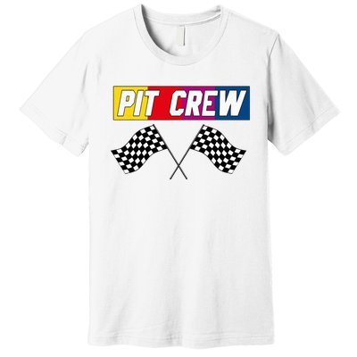 Pit Crew Race Car Hosting Parties Premium T-Shirt