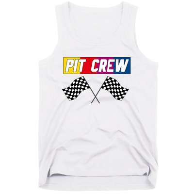 Pit Crew Race Car Hosting Parties Tank Top