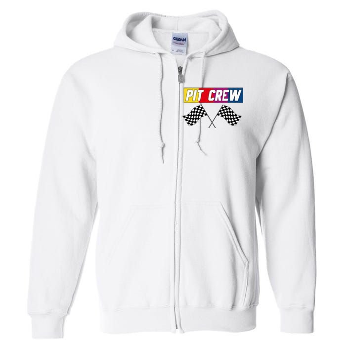 Pit Crew Race Car Hosting Parties Full Zip Hoodie