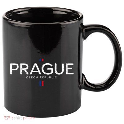 Prague Czech Republic Retro Vintage 11oz C Handle Ceramic Mug