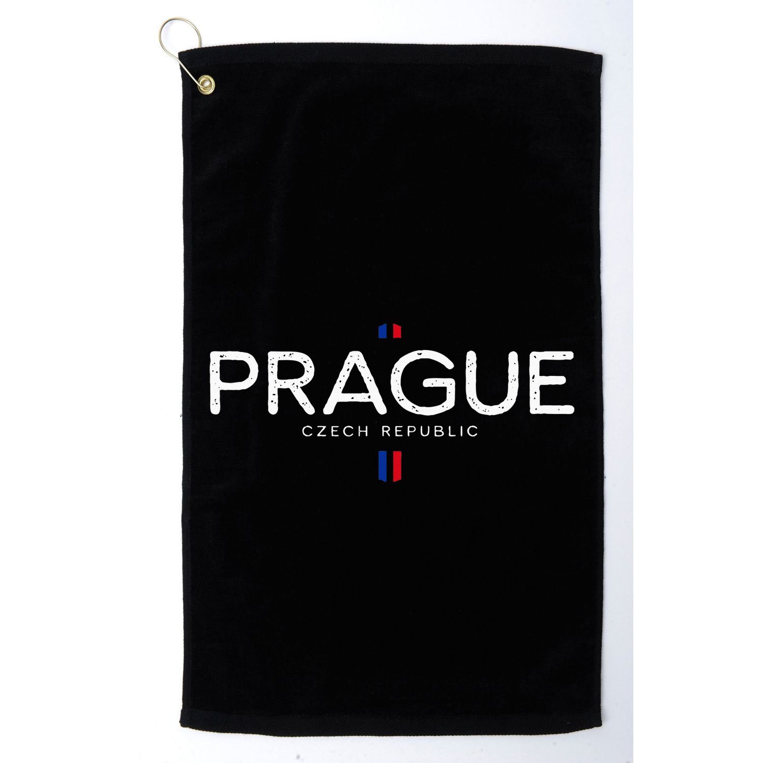 Prague Czech Republic Retro Vintage Golf Towel
