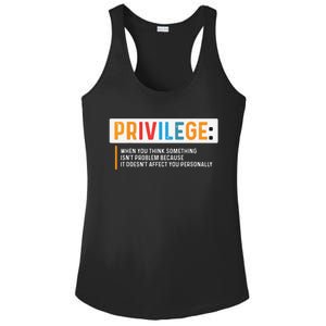 Privilege Civil Rights Tee Equality Tank Top Ladies PosiCharge Competitor Racerback Tank