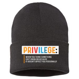 Privilege Civil Rights Tee Equality Tank Top Sustainable Knit Beanie