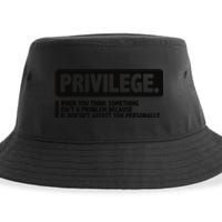 Privilege Civil Right Equality Social Justice Sustainable Bucket Hat