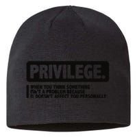 Privilege Civil Right Equality Social Justice Sustainable Beanie