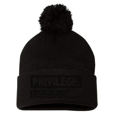 Privilege Civil Right Equality Social Justice Pom Pom 12in Knit Beanie