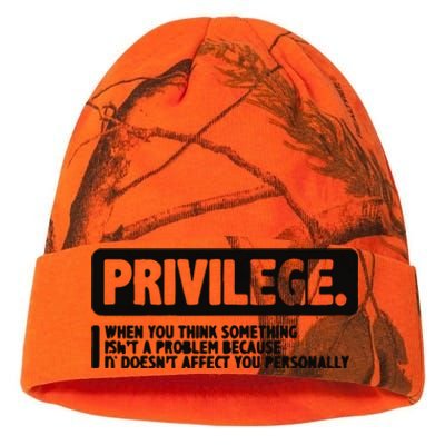 Privilege Civil Right Equality Social Justice Kati Licensed 12" Camo Beanie