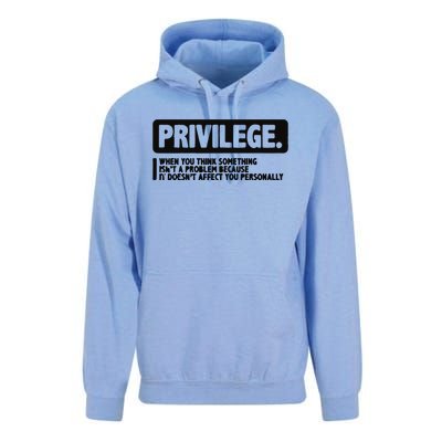 Privilege Civil Right Equality Social Justice Unisex Surf Hoodie