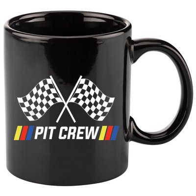 Pit Crew Race Car Parties Parents Pit Racing Drag Dress 11oz C Handle Ceramic Mug