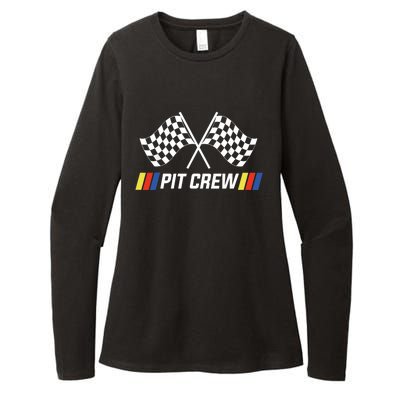 Pit Crew Race Car Parties Parents Pit Racing Drag Dress Womens CVC Long Sleeve Shirt