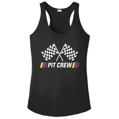 Pit Crew Race Car Parties Parents Pit Racing Drag Dress Ladies PosiCharge Competitor Racerback Tank