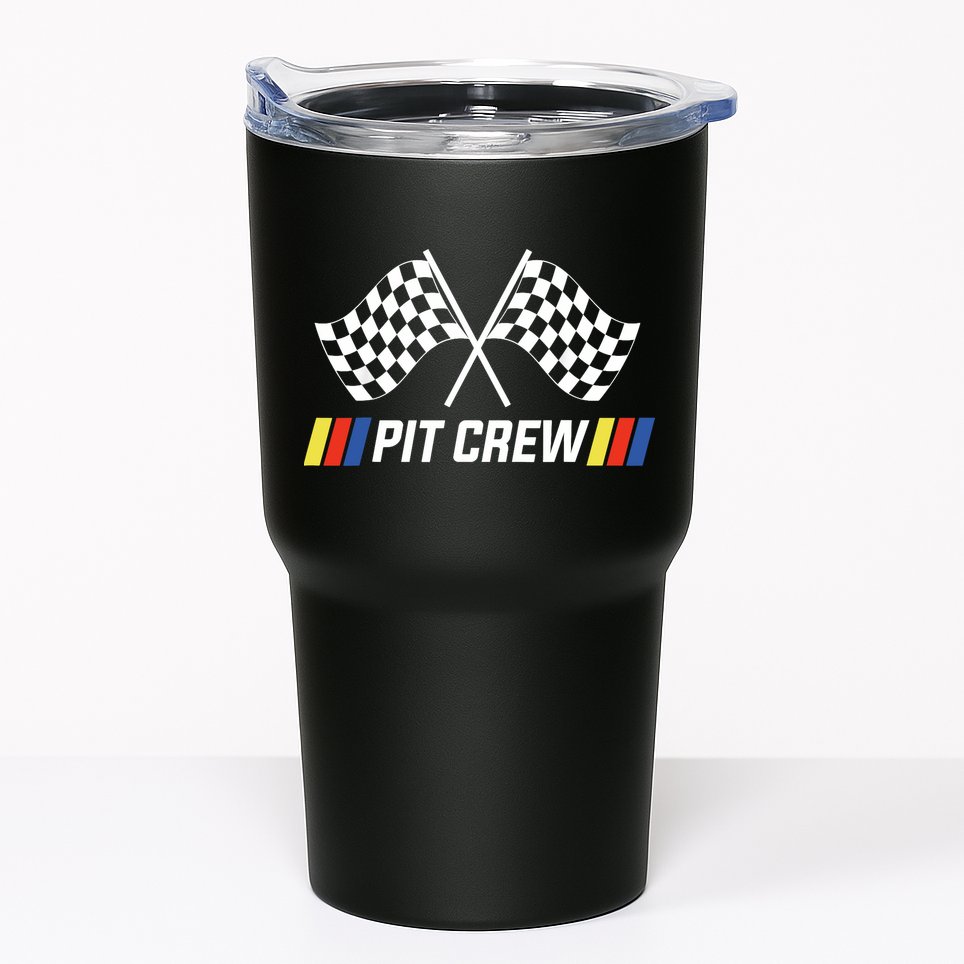 Pit Crew Race Car Parties Parents Pit Racing Drag Dress Tumbler