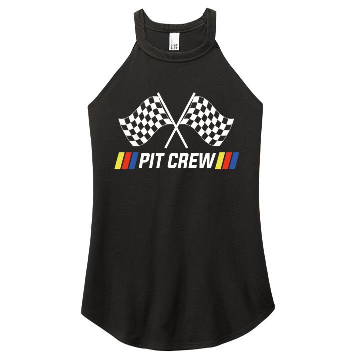 Pit Crew Race Car Parties Parents Pit Racing Drag Dress Women's Perfect Tri Rocker Tank