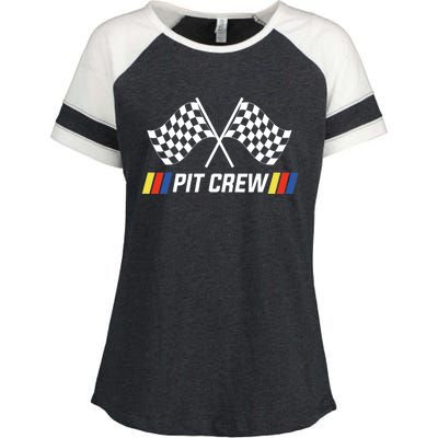 Pit Crew Race Car Parties Parents Pit Racing Drag Dress Enza Ladies Jersey Colorblock Tee