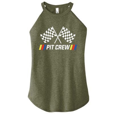 Pit Crew Race Car Parties Parents Pit Racing Drag Dress Women's Perfect Tri Rocker Tank