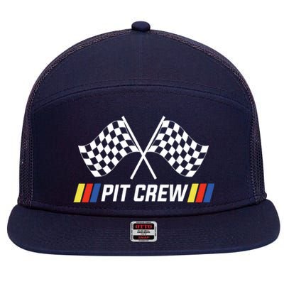 Pit Crew Race Car Parties Parents Pit Racing Drag Dress 7 Panel Mesh Trucker Snapback Hat