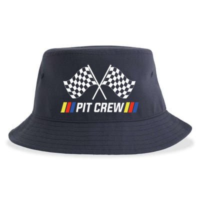 Pit Crew Race Car Parties Parents Pit Racing Drag Dress Sustainable Bucket Hat