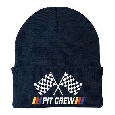 Pit Crew Race Car Parties Parents Pit Racing Drag Dress Knit Cap Winter Beanie