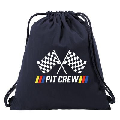 Pit Crew Race Car Parties Parents Pit Racing Drag Dress Drawstring Bag