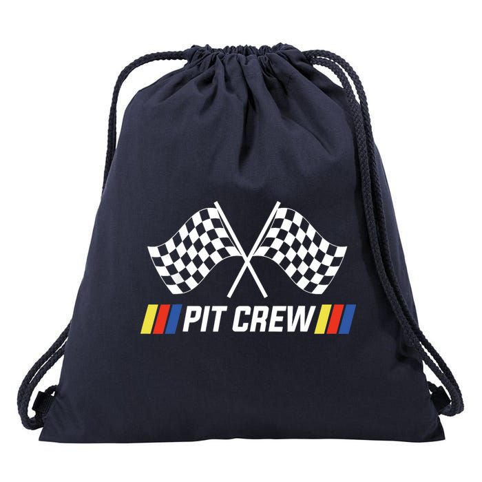Pit Crew Race Car Parties Parents Pit Racing Drag Dress Drawstring Bag
