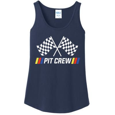 Pit Crew Race Car Parties Parents Pit Racing Drag Dress Ladies Essential Tank