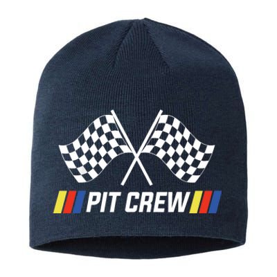 Pit Crew Race Car Parties Parents Pit Racing Drag Dress Sustainable Beanie