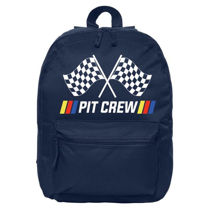 Pit Crew Race Car Parties Parents Pit Racing Drag Dress 16 in Basic Backpack