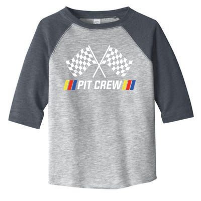 Pit Crew Race Car Parties Parents Pit Racing Drag Dress Toddler Fine Jersey T-Shirt