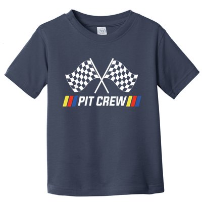 Pit Crew Race Car Parties Parents Pit Racing Drag Dress Toddler T-Shirt