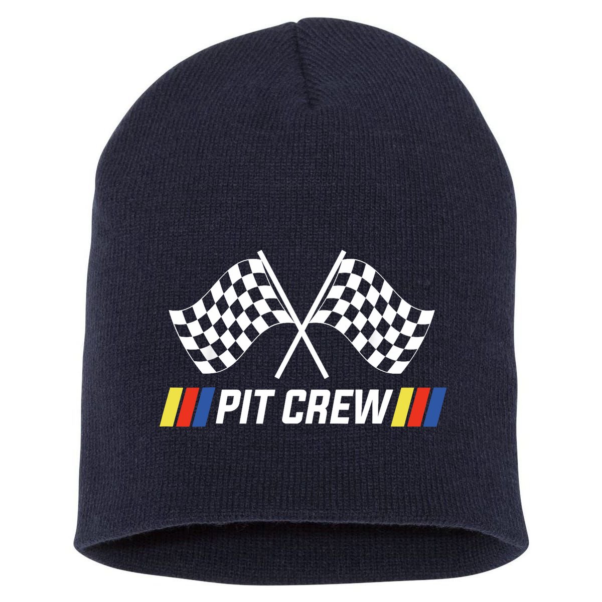 Pit Crew Race Car Parties Parents Pit Racing Drag Dress Short Acrylic Beanie