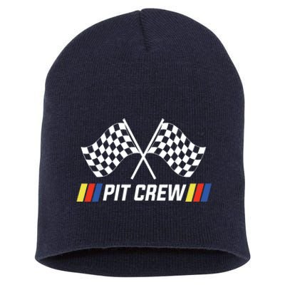 Pit Crew Race Car Parties Parents Pit Racing Drag Dress Short Acrylic Beanie