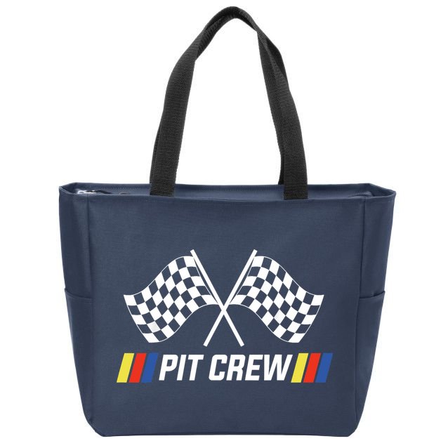 Pit Crew Race Car Parties Parents Pit Racing Drag Dress Zip Tote Bag