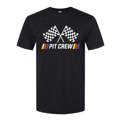 Pit Crew Race Car Parties Parents Pit Racing Drag Dress Softstyle CVC T-Shirt