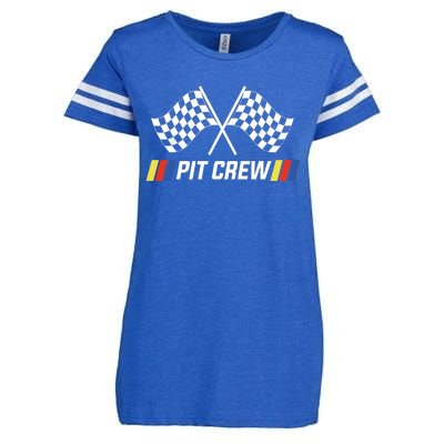 Pit Crew Race Car Parties Parents Pit Racing Drag Dress Enza Ladies Jersey Football T-Shirt