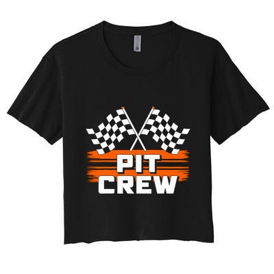 Pit Crew Racing Party Crop Top