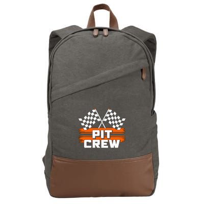 Pit Crew Racing Party Cotton Canvas Backpack