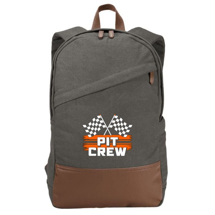Pit Crew Racing Party Cotton Canvas Backpack