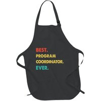 Program Coordinator Retro Best Program Coordinator Ever Full-Length Apron With Pockets