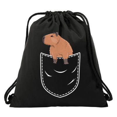 Pocket Capybara Rodent Capybara Owner Pet Animal Gifts Drawstring Bag