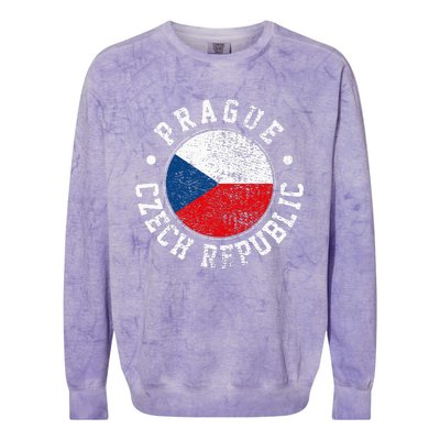 Prague Czech Republic Colorblast Crewneck Sweatshirt