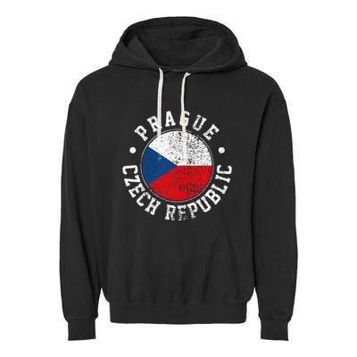 Prague Czech Republic Garment-Dyed Fleece Hoodie