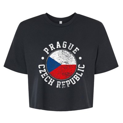 Prague Czech Republic Bella+Canvas Jersey Crop Tee