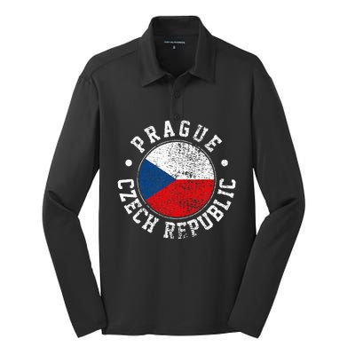 Prague Czech Republic Silk Touch Performance Long Sleeve Polo