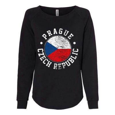 Prague Czech Republic Womens California Wash Sweatshirt