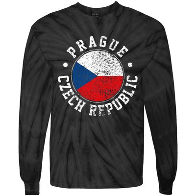 Prague Czech Republic Tie-Dye Long Sleeve Shirt