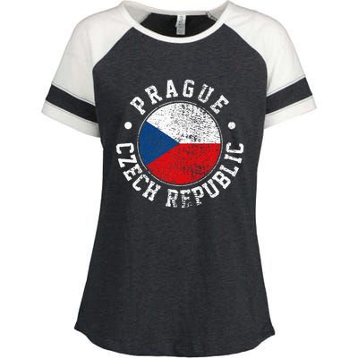 Prague Czech Republic Enza Ladies Jersey Colorblock Tee