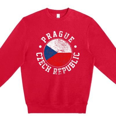 Prague Czech Republic Premium Crewneck Sweatshirt